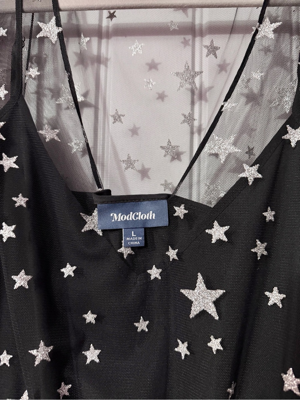 ModCloth Tulle There Was You Starry Night Tulle Dress Size L - Picture 3 of 7
